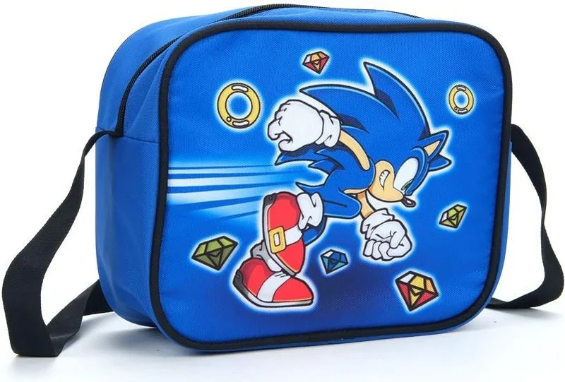 Masho Trend Sonic Primary School Bag + Lunch Box + Pencil Case + Box Nutrition + Sonic Water Bottle + 5 Piece Super Set