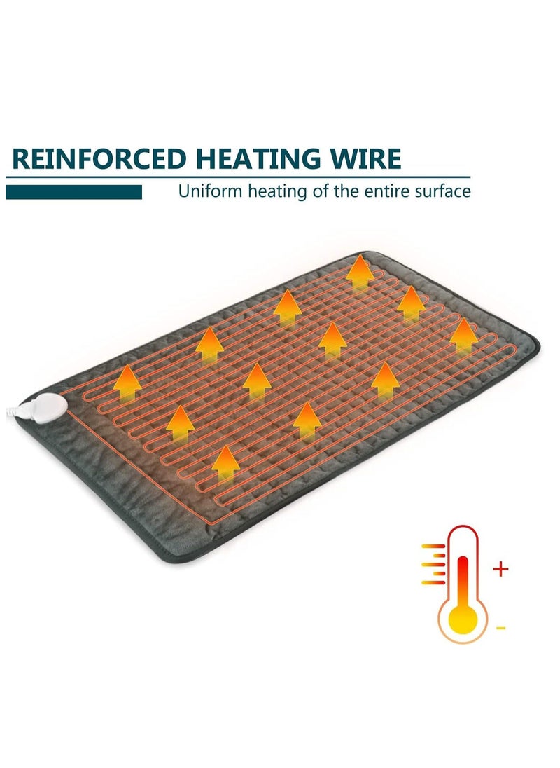 LIMOS Heating Pad - Electric Heat Pad for Back Pain and Cramps Relief Electric Fast Heat Pad with 10 Heat Settings Auto Shut Off Machine Washable 12" x 24"  - Image 5