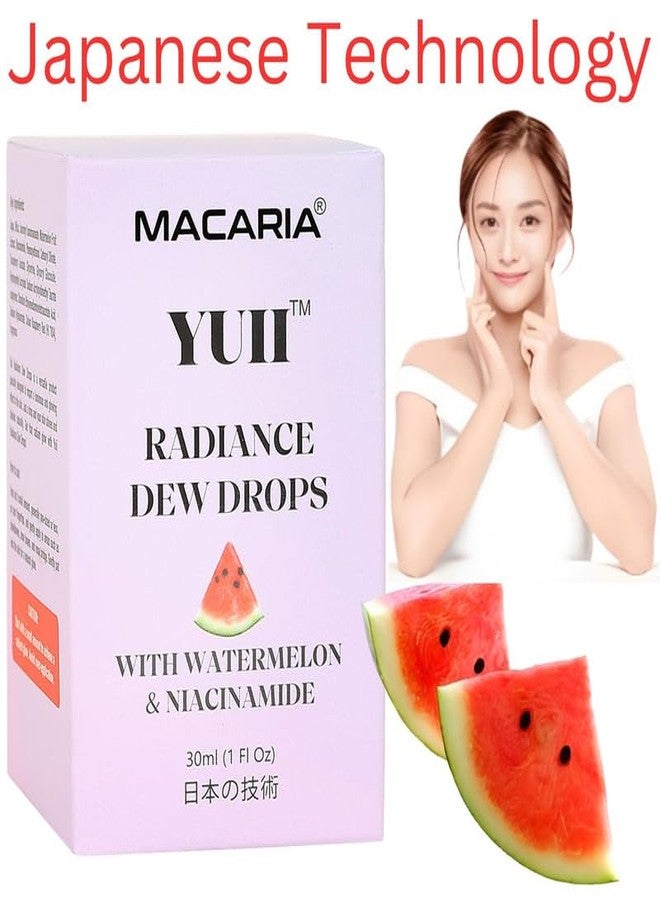 MACARIA سيروم ماكاريا يوي ديو دروبس جلو بفيتامين E للوجه مع حمض الهيالورونيك | سيروم لتفتيح البشرة وترطيبها (وصفة يابانية) - Image 4