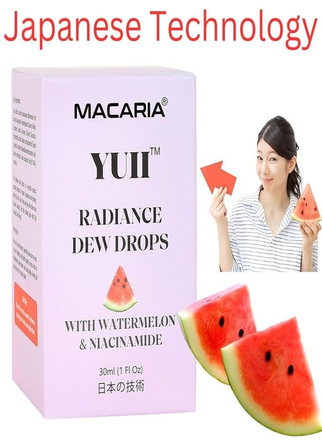 MACARIA سيروم ماكاريا يوي ديو دروبس جلو بفيتامين E للوجه مع حمض الهيالورونيك | سيروم لتفتيح البشرة وترطيبها (وصفة يابانية) - Image 5