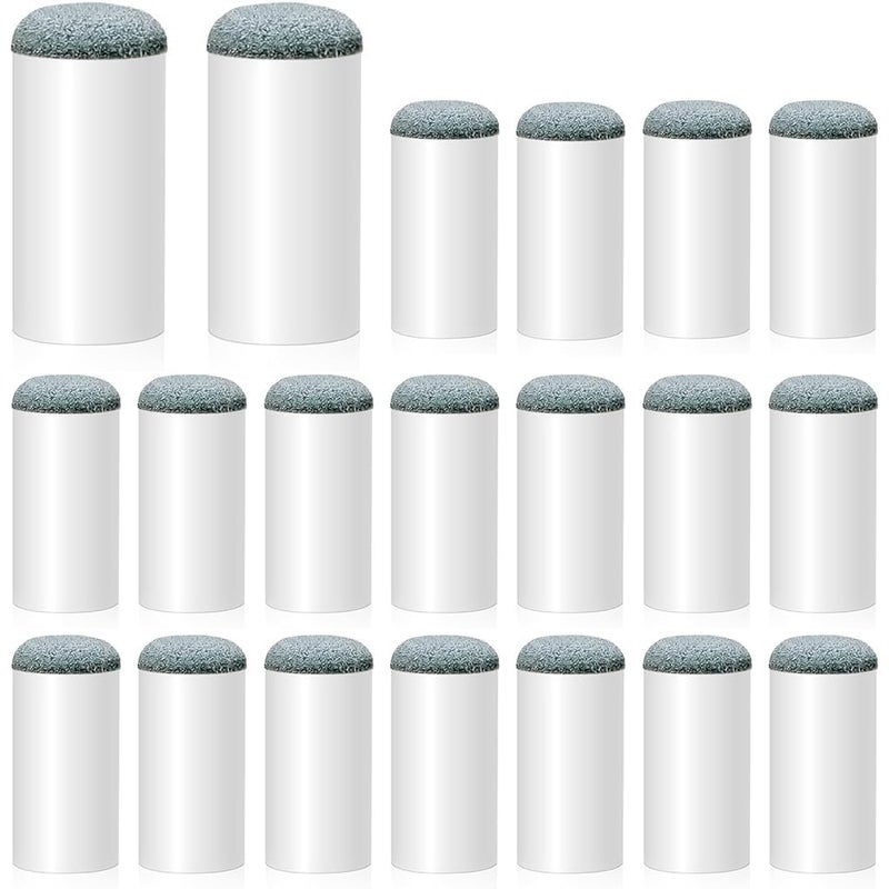 JBB 20 Pcs Cue Tips 9mm Slip-On Cue Stick Tips Cue Tip Replacement for Billiards, Pool - Image 1