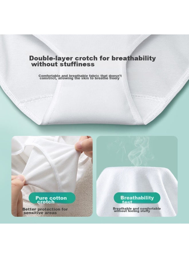 Badigao Disposable Underwear For Women, Maternity Pure Cotton Travel Disposable Shorts, Postpartum Maternity Large Size Daily Disposable Panties, 3XL - Image 3