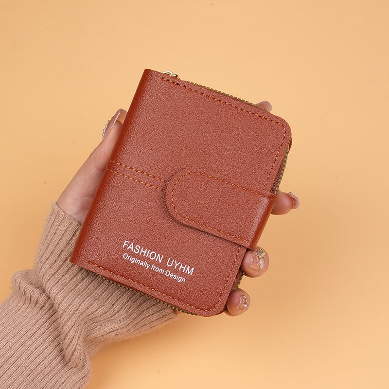 Multifunctional Solid Color PU Leather Wallet, RFID Blocking Design Portable Daily Storage Purse for Cards Cash Coin Business Use - Image 3