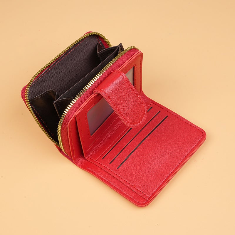 Multifunctional Solid Color PU Leather Wallet, RFID Blocking Design Portable Daily Storage Purse for Cards Cash Coin Business Use - Image 2