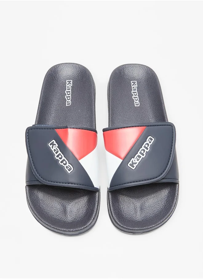 Kappa Boys' Panelled Slip-On Slide Slippers