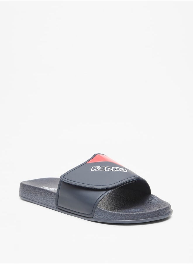 Kappa Boys' Panelled Slip-On Slide Slippers  - Image 3