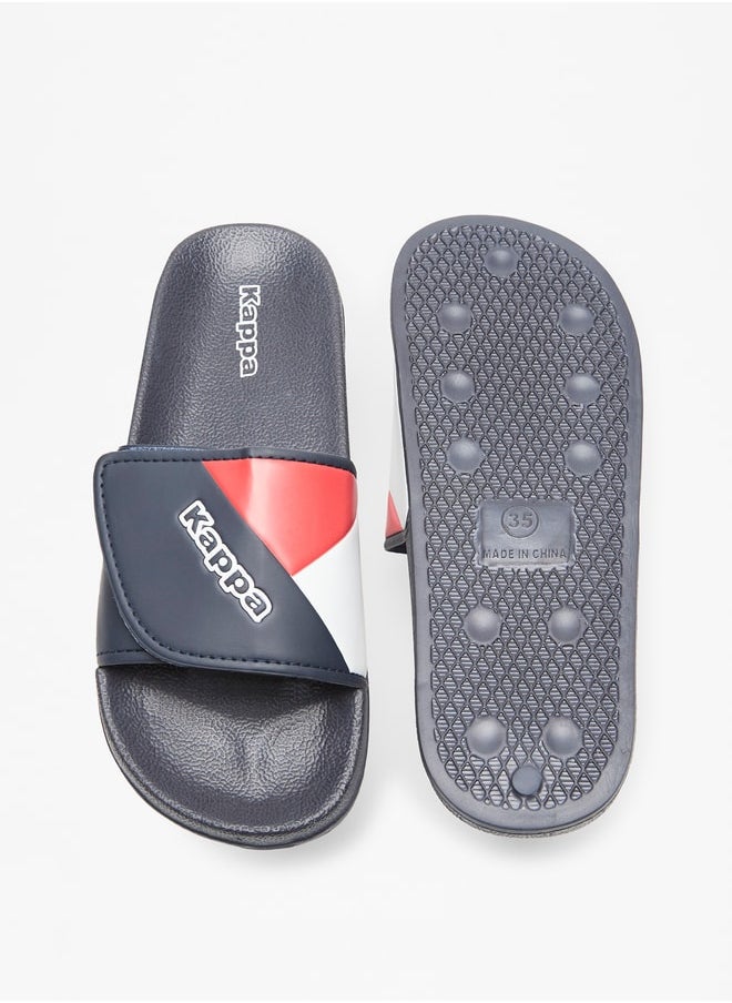 Kappa Boys' Panelled Slip-On Slide Slippers  - Image 5