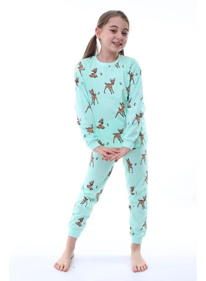 zuzunga Deer-Pattern Girls' Pajama Set