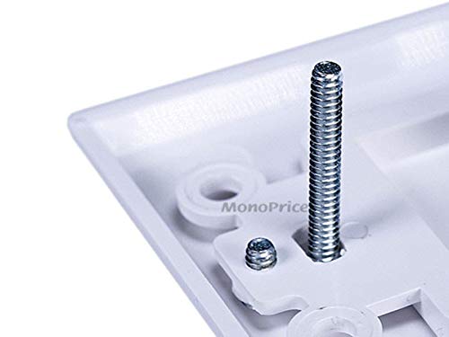 Monoprice 103538 Banana Binding Post Two-Piece Inset Wall Plate for 3 Speakers, Single PCS - Image 4