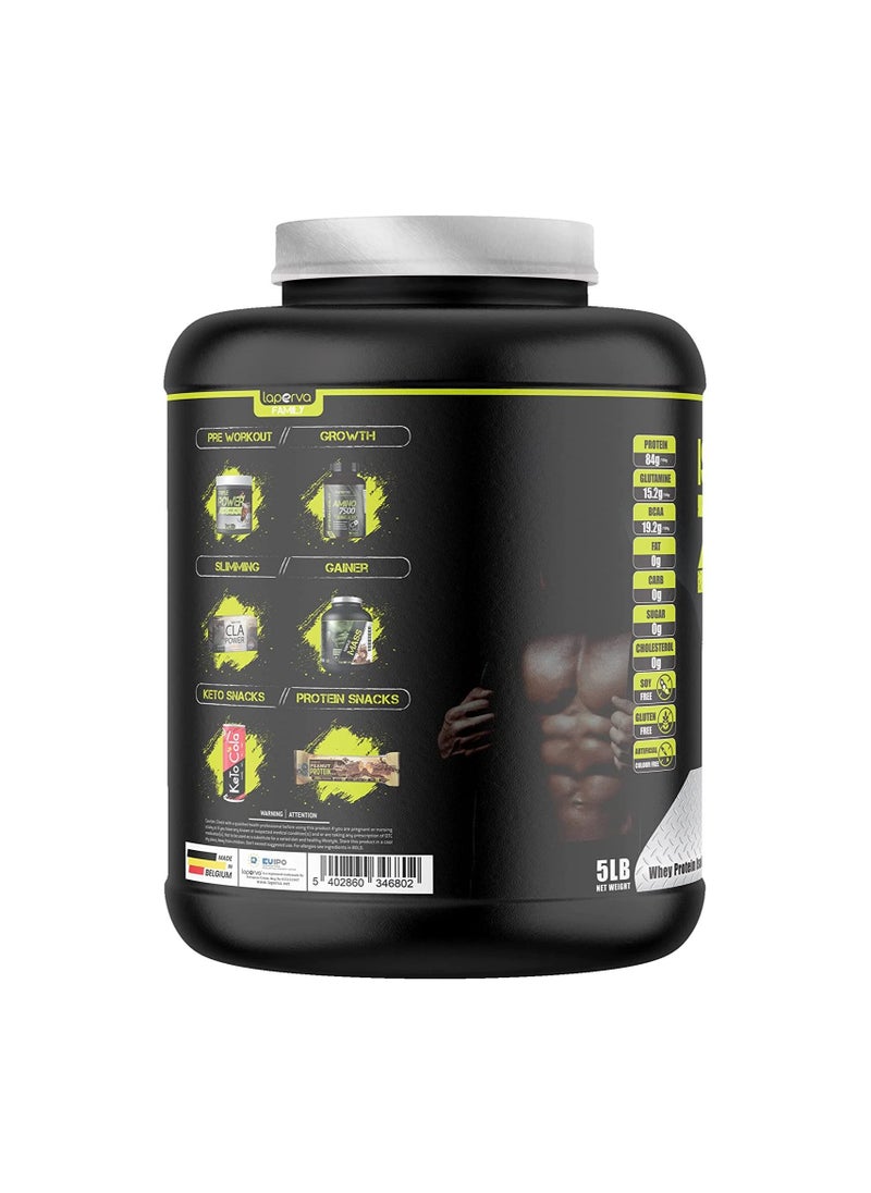 Laperva - Laperva Iso Triple Zero Next Whey Protein Isolate Generation - Strawberry Flavor, 5 LB - Zero Sugar, Zero Carb, Zero Fat - Rapid Absorption for Muscle Growth and Recovery - Soy-Free, Gluten-Free - Image 1