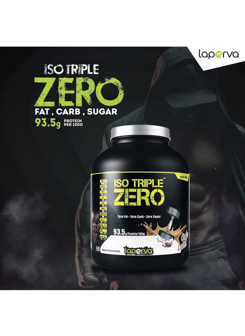 Laperva - Laperva Iso Triple Zero Next Whey Protein Isolate Generation - Strawberry Flavor, 5 LB - Zero Sugar, Zero Carb, Zero Fat - Rapid Absorption for Muscle Growth and Recovery - Soy-Free, Gluten-Free - Image 1