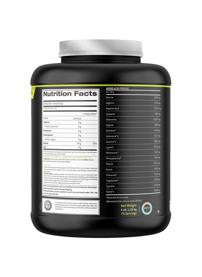 Laperva - Laperva Iso Triple Zero Next Whey Protein Isolate Generation - Strawberry Flavor, 5 LB - Zero Sugar, Zero Carb, Zero Fat - Rapid Absorption for Muscle Growth and Recovery - Soy-Free, Gluten-Free - Image 1