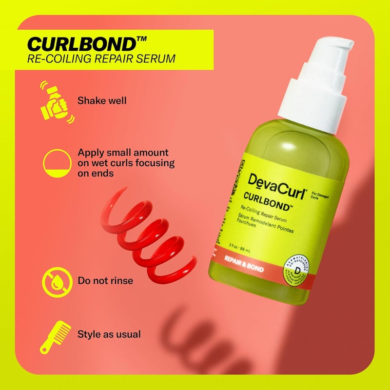DevaCurl سيروم ديفا كيرل CURLBOND لإعادة تجعيد الأطراف المتقصفة 3 أونصات 3 فل أونصات - Image 3