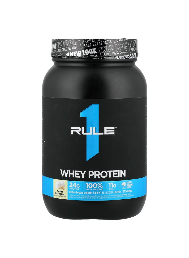 Whey Protein, Vanilla Ice Cream, 1.96 lb (891 g)