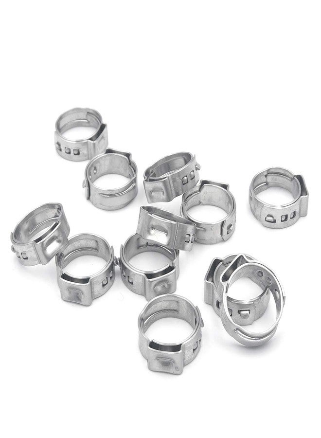 ISPINNER 15pcs 3/4 Inch Stainless Steel PEX Cinch Clamps, Crimp Rings Pinch Clamps for PEX Tubing Pipe Fitting Connections, Pack of 15 - Image 3