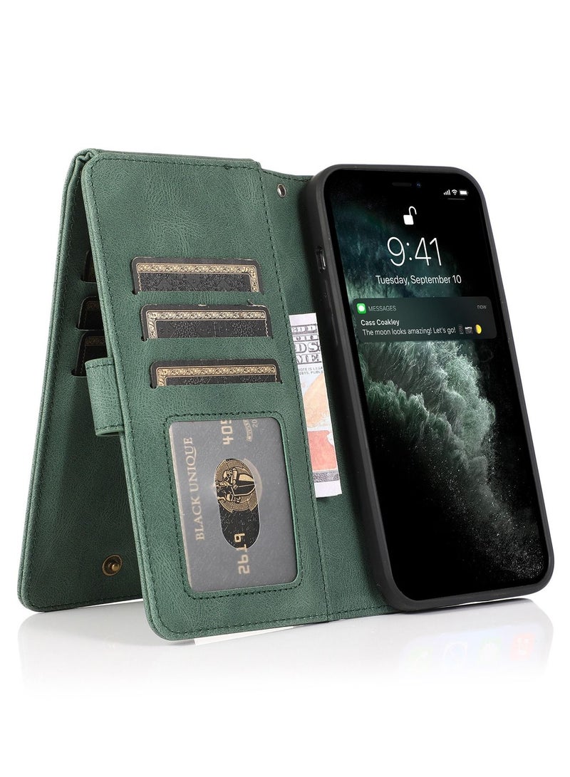 Loquat Suitable For iPhone Wallet Type Solid Color Mobile Phone Leather Case - Image 2