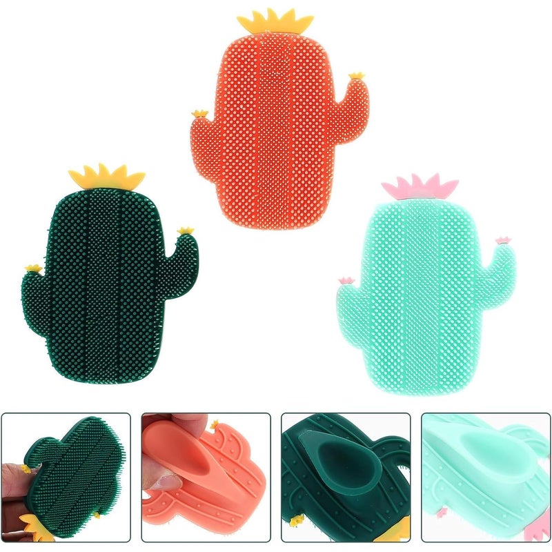 2pcs Silicone Facial Scrubber Exfoliator Brush Manual Skin Cleansing Tool Deep Pore Cleaning For Women Men Soft Sturdy Daily Use Random Color - Image 3