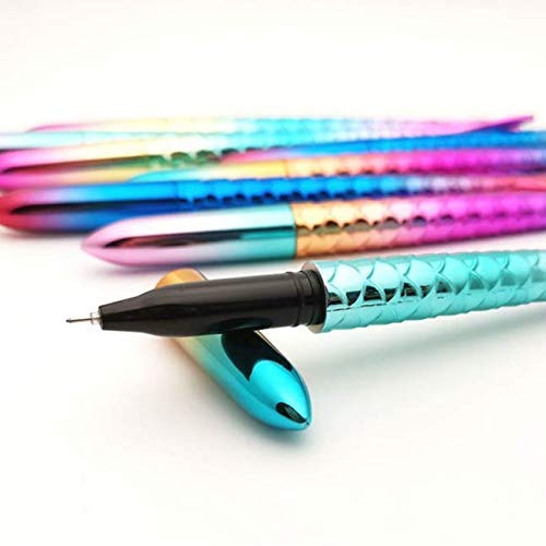 Trusmile® Beautiful Designer Fairy Magic Wand Blue Mermaid Gel Pens Multicolour (Pack of 2) - Image 5