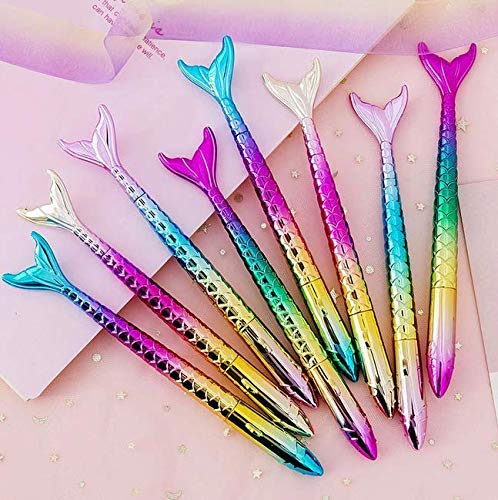 Trusmile® Beautiful Designer Fairy Magic Wand Blue Mermaid Gel Pens Multicolour (Pack of 2) - Image 4