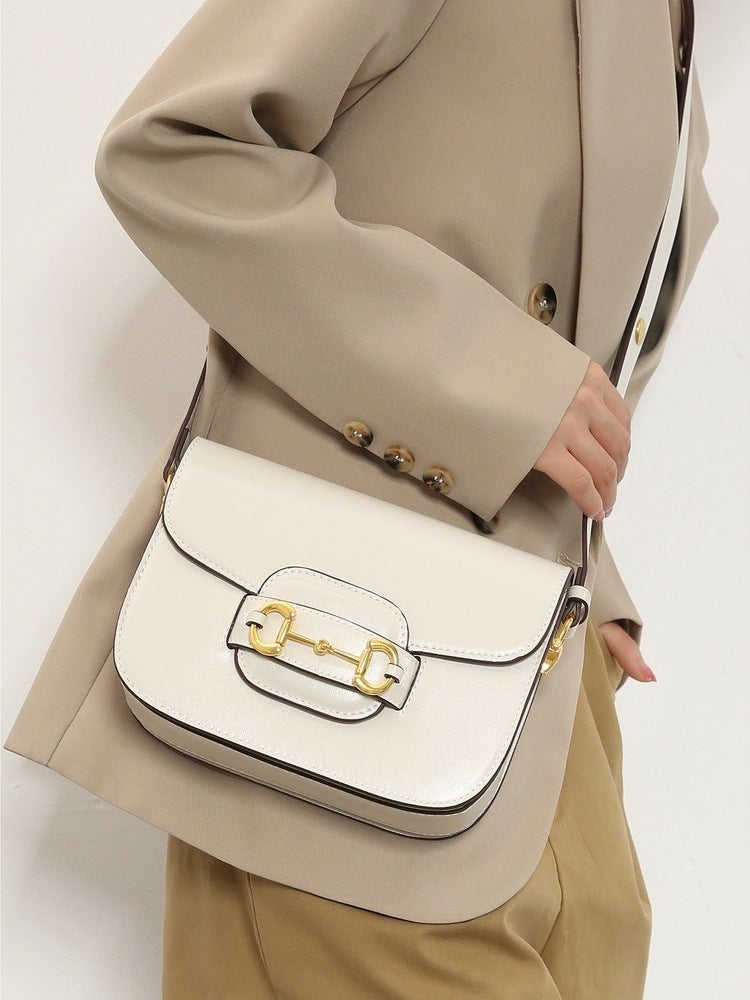 Easiest For Match Daily Bags, Niche Design, Fashionable And Trendy Horseshoe Buckle Shoulder Bags For Women, 1955 Saddle Bags, Mini - Image 2