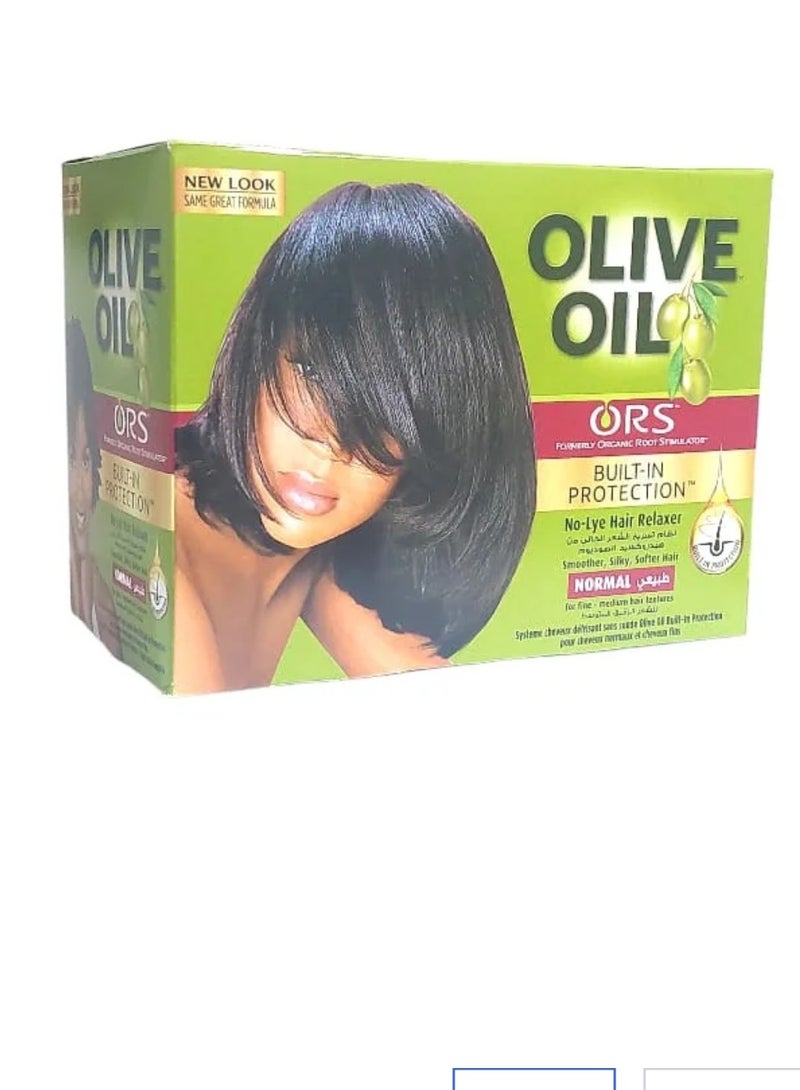 أو آر اس زيت الزيتون مدمج في الحماية، تطبيق كامل، مجموعة أدوات تنعيم الشعر ذات القوة الإضافية - Image 1