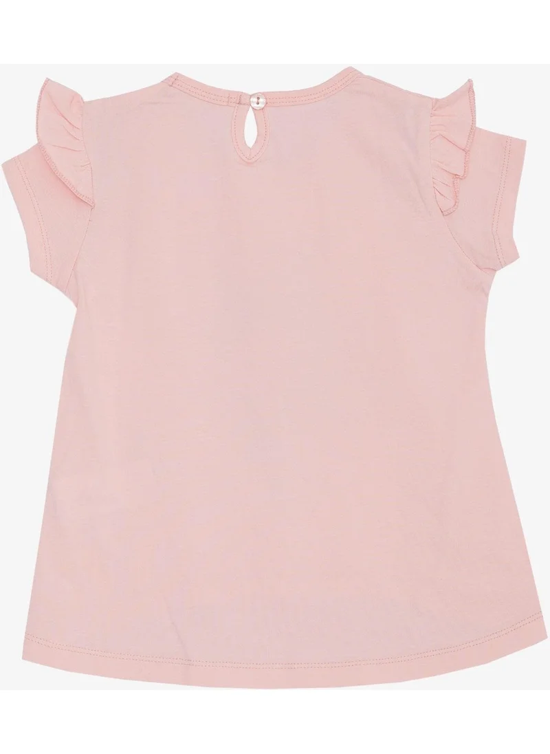 بريز Girls T-Shirt Spring Themed Ballerina Girl Printed 1.5-5 Years, Pink