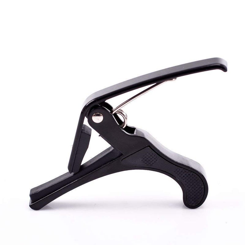 pixtrix One Handed Trigger Guitar Metal Capo Quick Change for Ukulele, Electric and Acoustic Guitars, Black - Image 4