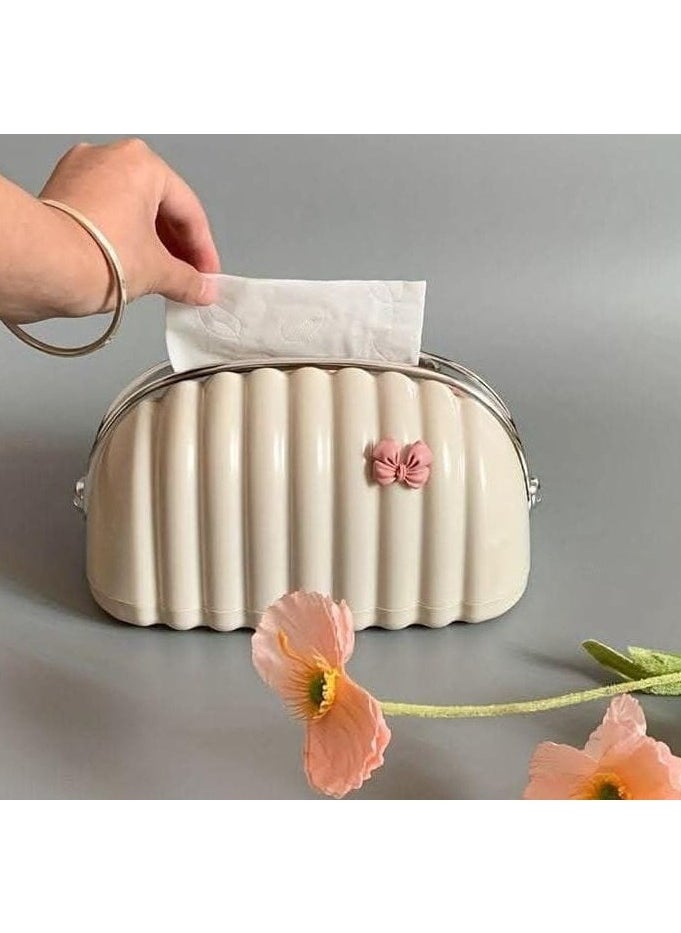 Generic Living Room Tissue Box, Cute Lightweight Home Storage Box for Coffee Table, Creative Flexible Paper Box  - Image 1