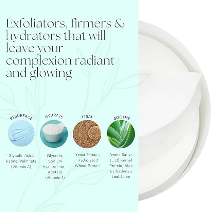 Serious Skincare - Glycolic Radiant Skin Set - Improve Appearance of Lines, Wrinkles and Enlarged Pores - Face Wash Cleanser, Gommage Exfoliating Clay Mask & Retexturizing Treatment Pads (3piece) - Image 5