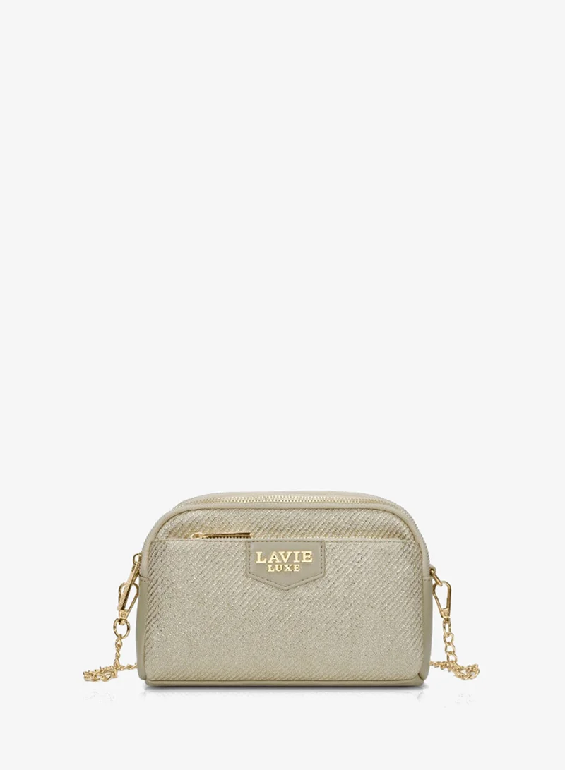 Lavie Luxe Women's Glam Hemily 3 Compartment (Beige)