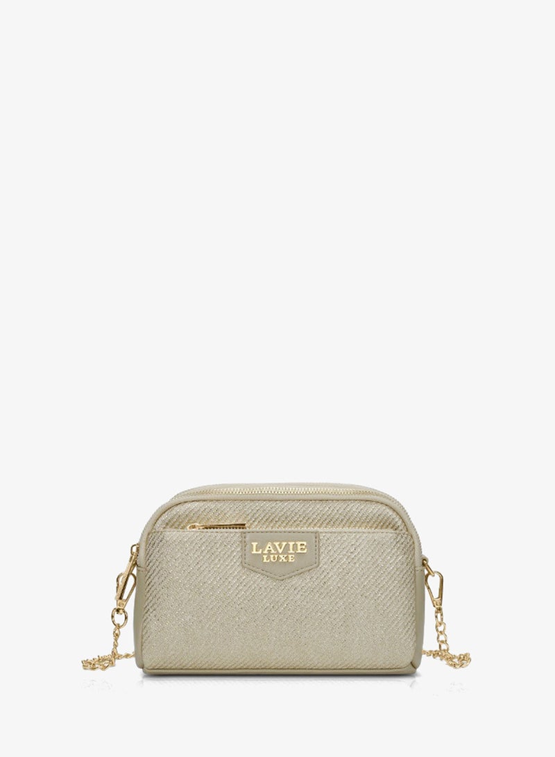 Lavie Luxe Women's Glam Hemily 3 Compartment (Beige) - Image 1