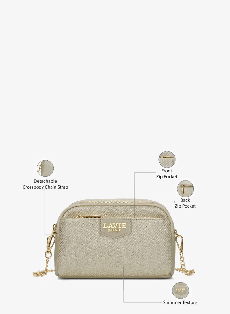 Lavie  Luxe Women's Glam Hemily 3 Compartment (Beige) for Women | Best Price UAE