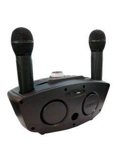 SDRD Dual Wireless Karaoke Microphone and Mixer System, Upgraded Version Dual Channel Handheld Microphone  - Image 1
