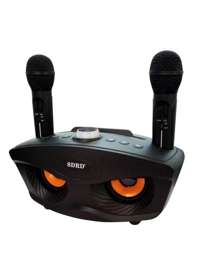 SDRD - Dual Wireless Karaoke Microphone and Mixer System, Upgraded Version Dual Channel Handheld Microphone - Image 1