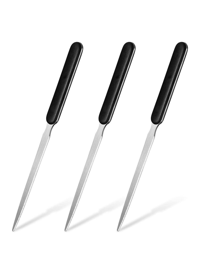Y&D - 3 Pieces Office Letter Opener Stainless Steel Hand Envelope Slitter Lightweight Open Knife Humanized Grip Handle Staple Removal Tool Mail for School Home - Image 1