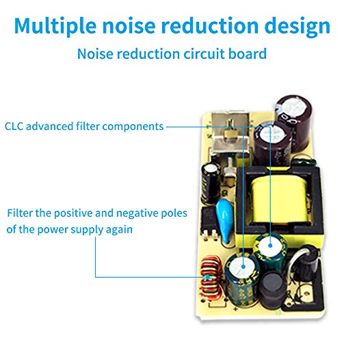 pigtone Pedal Power Supply Adapter 9V DC 2A 2000ma Tip Negative 8 Way Daisy Chain Cables for Guitar Effect Pedals - Image 4
