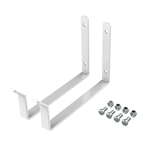 FLEXIMOUNTS 2 Pack Add On Storage Utility Hook Accessory for Garage Ceiling Rack, Max Weight Capacity up to 35lbs,White - Image 2