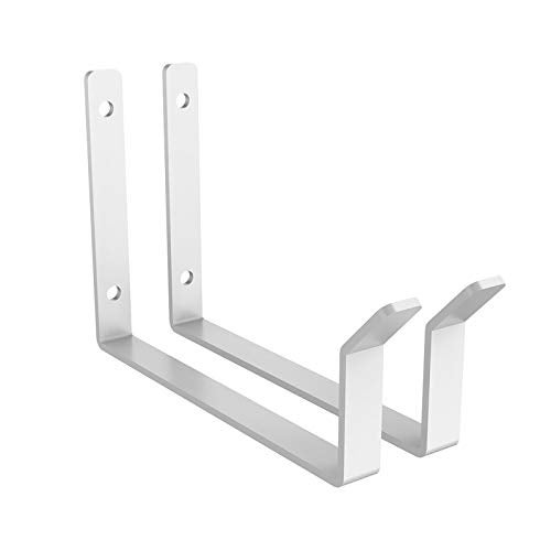FLEXIMOUNTS 2 Pack Add On Storage Utility Hook Accessory for Garage Ceiling Rack, Max Weight Capacity up to 35lbs,White - Image 1