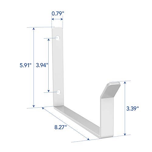 FLEXIMOUNTS 2 Pack Add On Storage Utility Hook Accessory for Garage Ceiling Rack, Max Weight Capacity up to 35lbs,White - Image 3