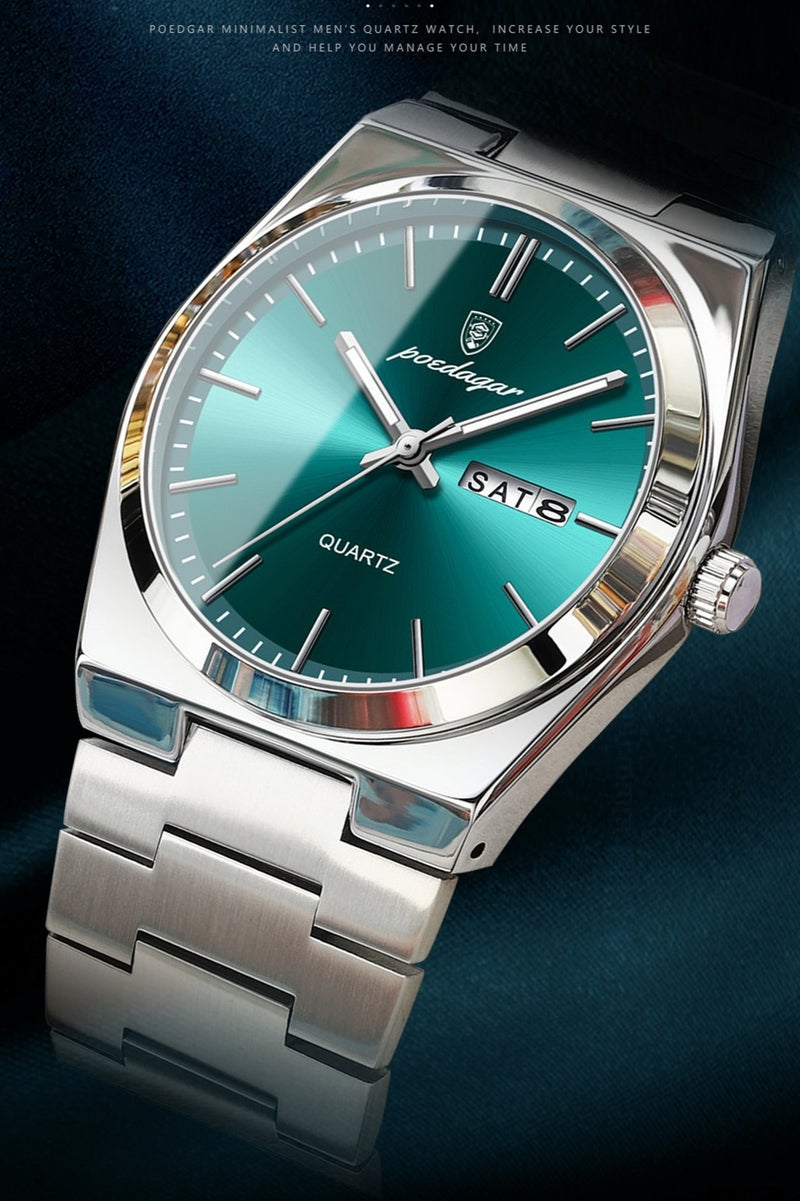 POEDAGAR Watches for Men ,Waterproof Luminous Men's Watch Quartz-40.5mm - Image 2