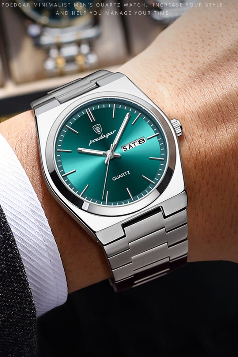 POEDAGAR Watches for Men ,Waterproof Luminous Men's Watch Quartz-40.5mm - Image 3