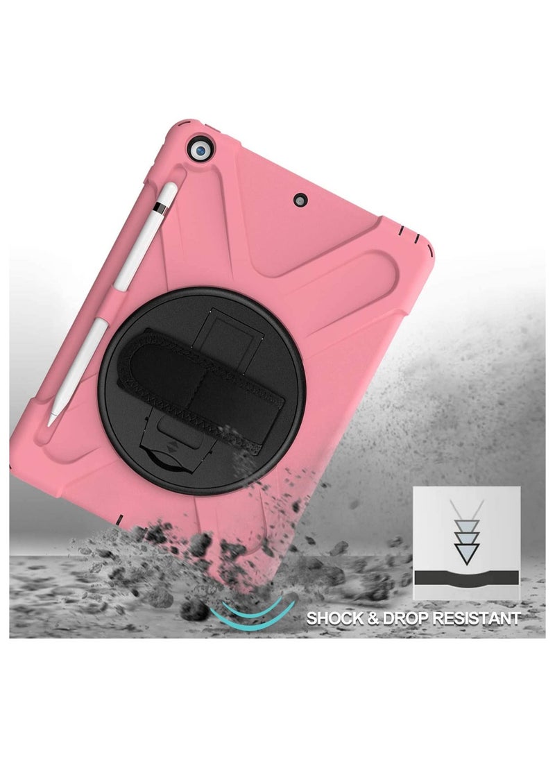 Procases iPad 10.2 Case 2021 iPad 9th/2020 iPad 8th/2019 iPad 7th Generation Case, Rugged Heavy Duty Shockproof Rotatable Kickstand Protective Cover for 10.2" iPad 9th/8th/7th Gen -Pink - Image 5