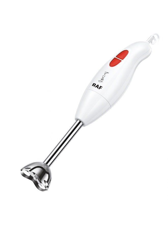 RAF Hand Blender, 300W Powerful Motor, 2 Speed Settings, Stainless Steel Blades & Detachable Shaft, Ideal for Soups, Sauces & Baby Food – Easy to Clean, 3 Years Warranty - Image 1
