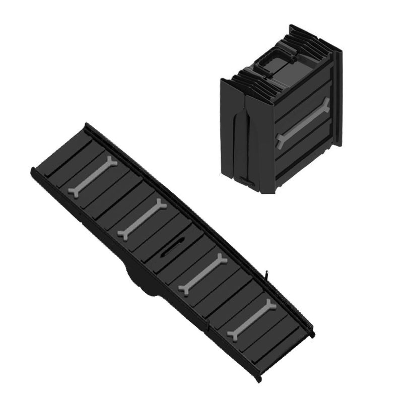 ALL FOR PAWS Dog ramps for Large Dogs SUV Portable Folding Dog Ramps EasyFold Lightweight Dog and Cat Ramp NonSlip Design for Large Dogs SUV Truck Car Ramp Stairs Step Ladder for Pet Up to 200LBS