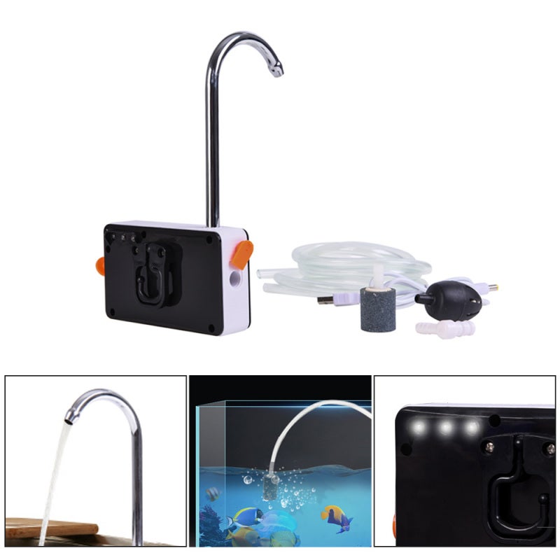 Portable Oxygenator: 3-LED Lithium Battery Low Noise Water Pump - Multifunctional Fishing Light for Outdoor Fishing and Aquarium Use - Image 3