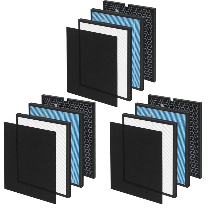 3Set 10L Pro HEPA Filter Replacement Kit Compatible with Okaysou Airmax 10L Pro and AiibotA300 Air Cleaner Purifiers