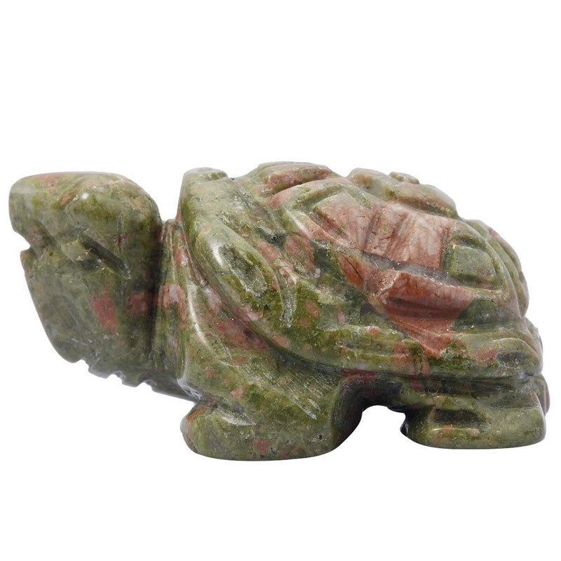 mookaitedecor Crystal Turtle Statue Sculpture Stone Healing Reiki Pocket Gemstone Figurines 1.5 Inch - Image 1