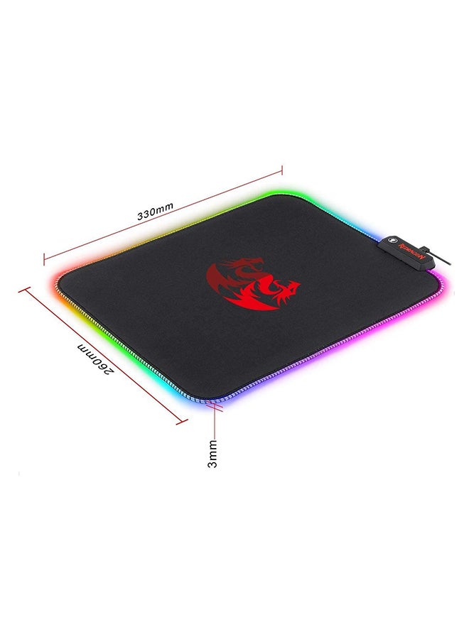 Redragon Neptune Gaming Mouse Mat XXL Surface Lighting Rgb Usb Non-Slip Waterproof Large Retro Led Light For Pc And Mac (Medium) - Image 2