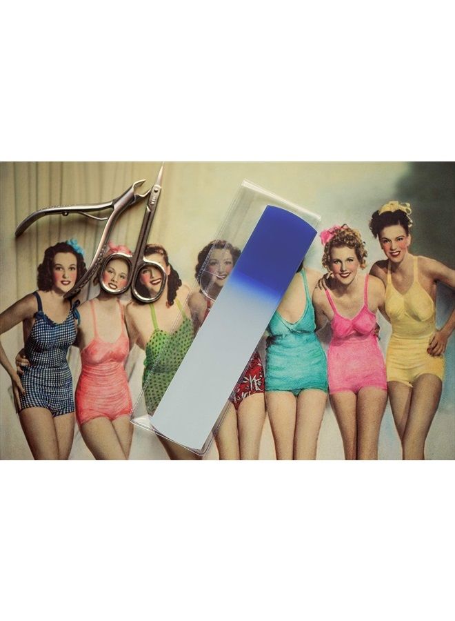 Mont Bleu مقشر القدمين - ملف زجاجي يدوي الصنع - مبرد باديكير - زجاج تشيكي مقسى أصلي - مزيل للذرة والجلد الميت - مسامير - مزيل للجلد الخشن - أدوات باديكير - سبا القدمين - Image 5