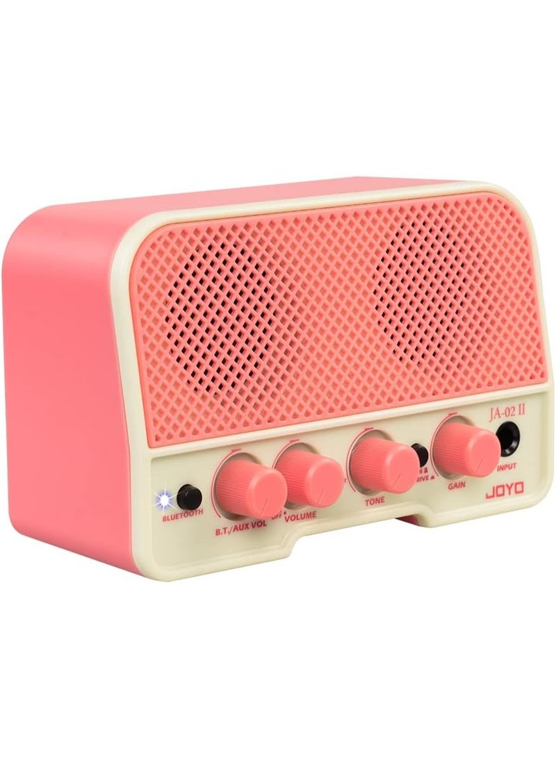 جويو مكبر صوت جيتار كهربائي صغير JA-02 II – أمبليفاير محمول 5 وات مع بلوتوث، قناتان نظيف وتشويش، شحن داخلي وسماعات، مثالي للتدريب المنزلي - Image 1